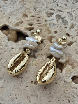 Boucles d'oreilles Cauri...